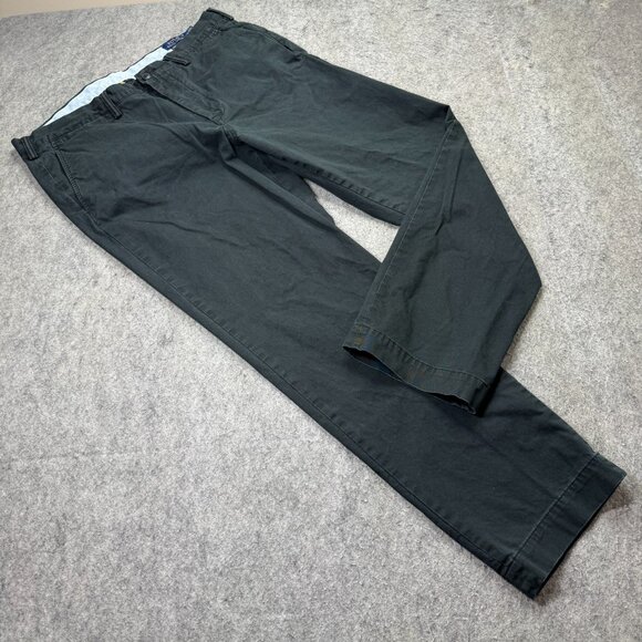 Polo Ralph Lauren Pants Men 36 x 30 Black Stretch Straight Fit Chinos - Picture 1 of 16